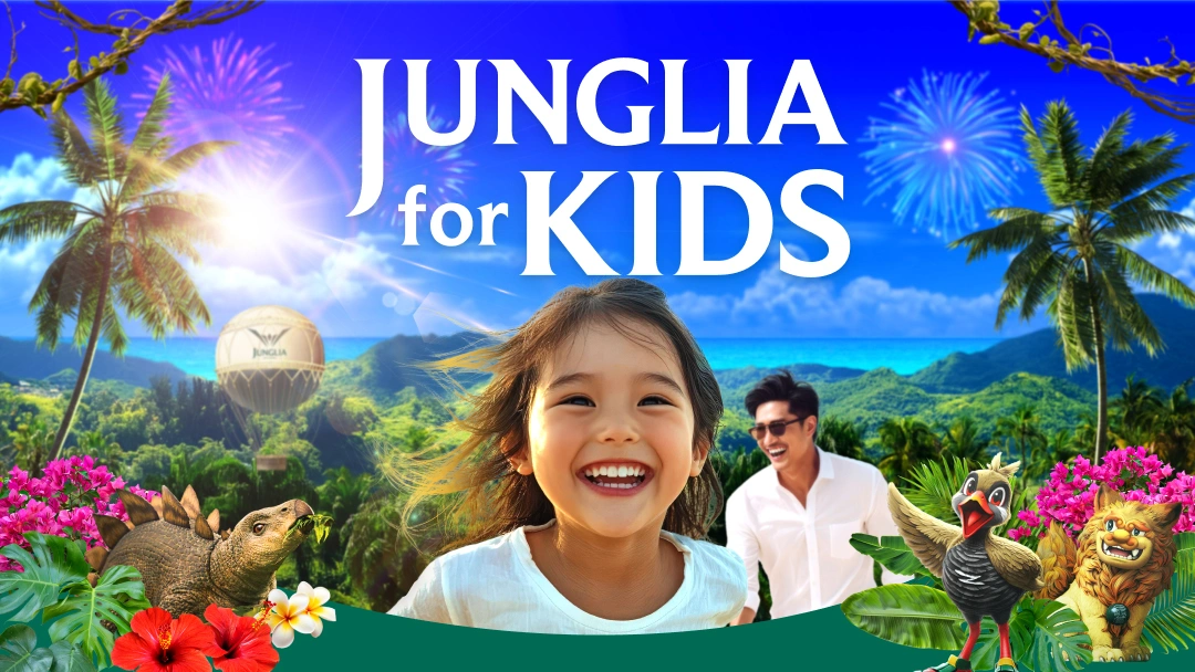 JUNGLIA 親子設施與家庭指南宣傳圖